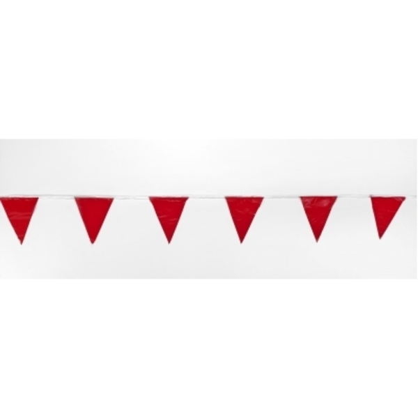 Mutual Industries Super Pennant Flags, 100 FT, Red, 10PK 15991-79-100